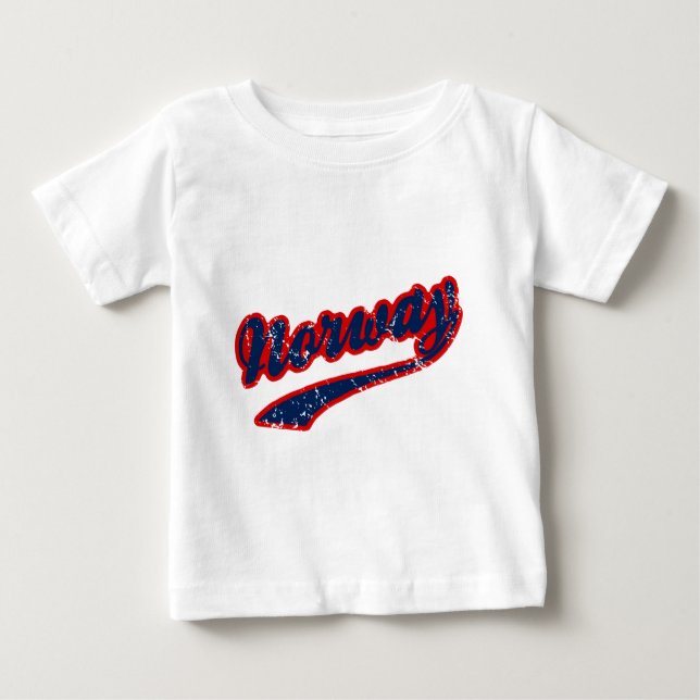 T-shirt Pour Bébé La Norvège (Devant)