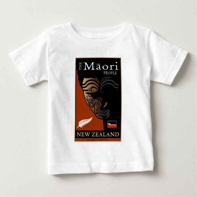 T-shirt Pour Bébé La Nouvelle Zélande (Devant)