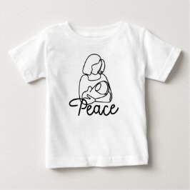 T-shirt Pour Bébé La paix dans les bras de maman Baby Bodysuit
