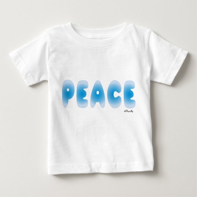 T-shirt Pour Bébé La paix simple (Devant)