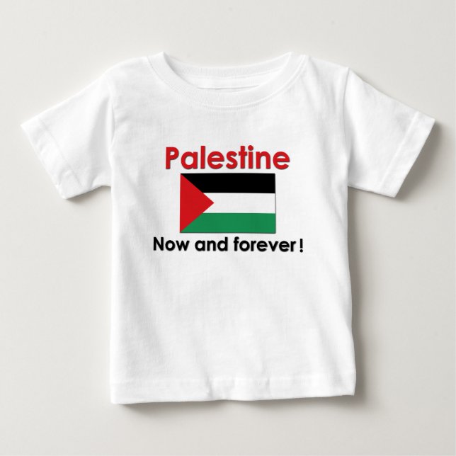 T-shirt Pour Bébé La Palestine maintenant et pour toujours (Devant)