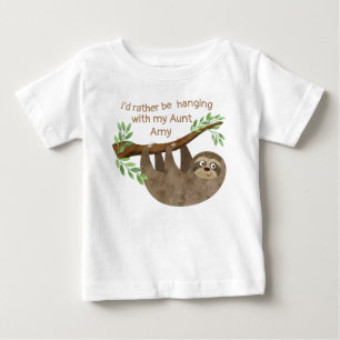 T-shirt Pour Bébé La paresse drôle plutôt pende l'amant de paresse