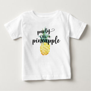 T-shirt Pour Bébé La partie aiment une chemise d'ananas