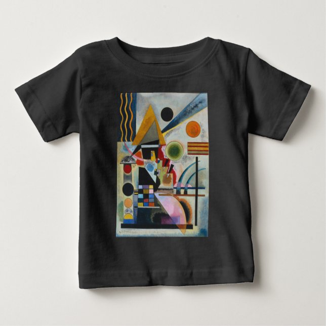 T-shirt Pour Bébé La peinture Abstraite de Kandinsky (Devant)
