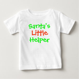 T-shirt Pour Bébé La petite aide de Père Noël