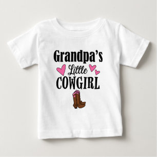 T-SHIRT POUR BÉBÉ LA PETITE COW-GIRL DU GRAND-PAPA