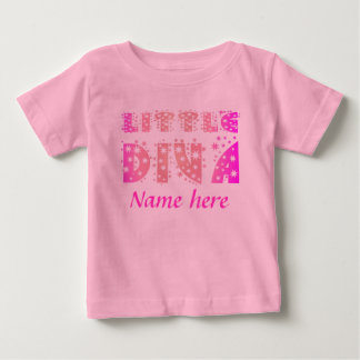 T-shirt Pour Bébé La petite diva (1), appellent ici