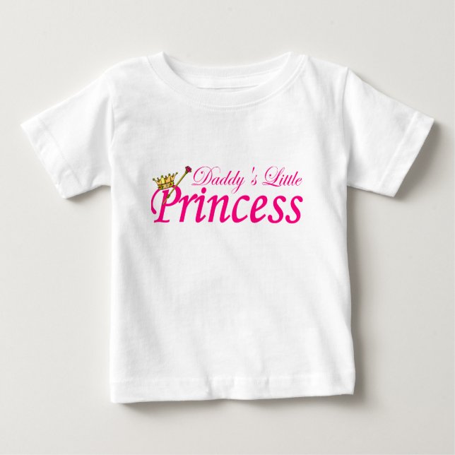 T-shirt Pour Bébé La petite princesse de papa (Devant)
