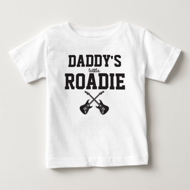 T-shirt Pour Bébé La petite route de papa personnalisée (Devant)