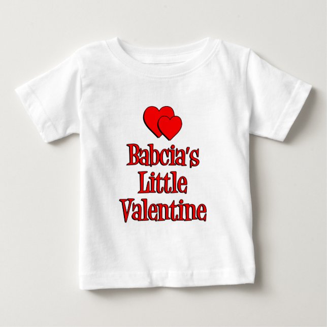 T-shirt Pour Bébé La petite Saint-Valentin de Babcia (Devant)