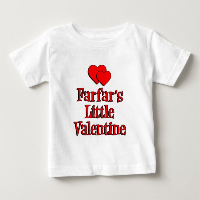 T-shirt Pour Bébé La petite Saint-Valentin de Farfar (Devant)