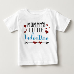 T-shirt Pour Bébé "La petite Saint-Valentin de maman" avec les coeur