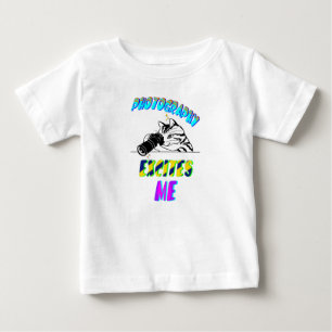T-shirt Pour Bébé La photographie m'excite