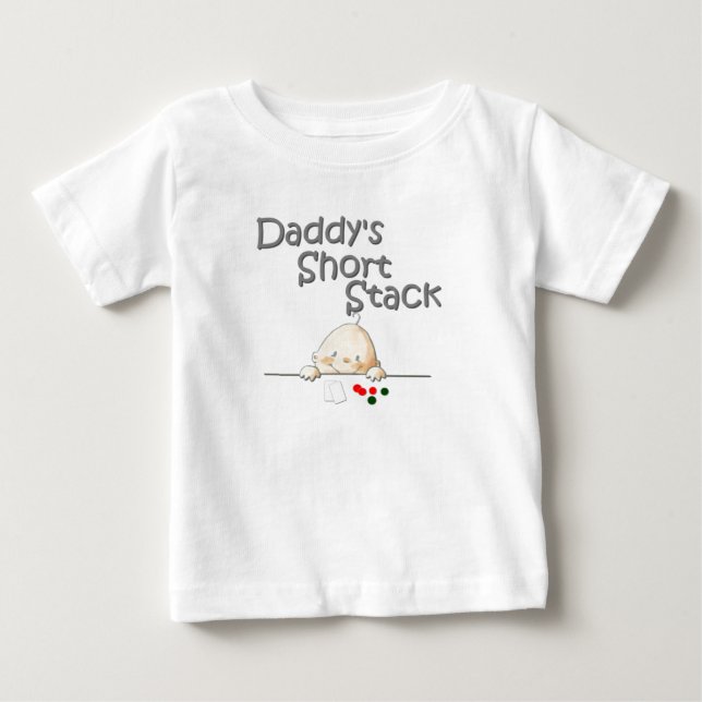 T-shirt Pour Bébé La pile courte T du papa (Devant)