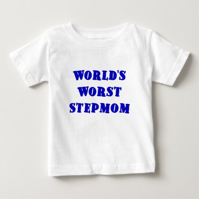T-shirt Pour Bébé La plus mauvaise belle-mère des mondes (Devant)