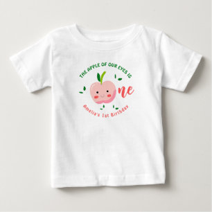 T-shirt Pour Bébé La pomme de nos yeux premier anniversaire