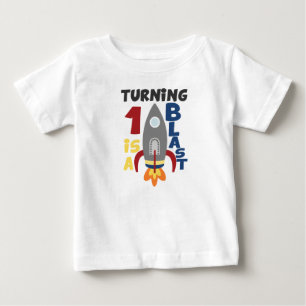 T-shirt Pour Bébé La première chemise de Rocket d'anniversaire,