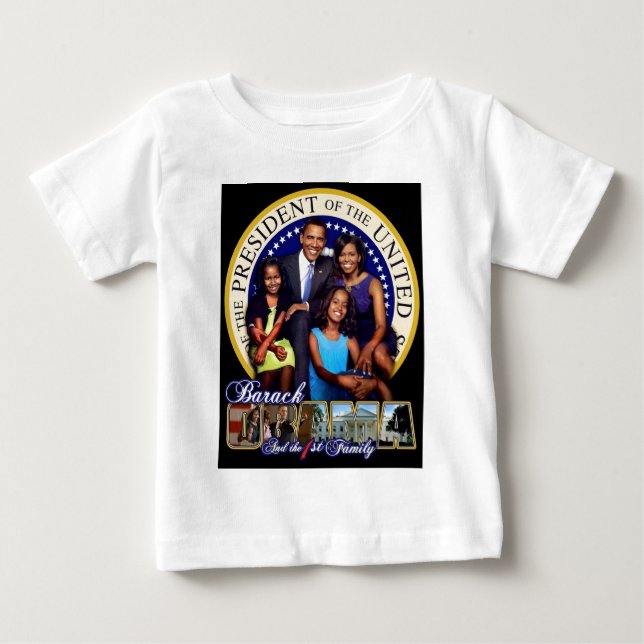 T-shirt Pour Bébé La première famille (Devant)