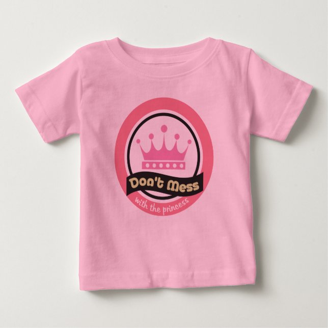 T-shirt Pour Bébé La princesse (Devant)