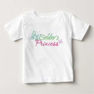 T-shirt Pour Bébé La princesse du soldat