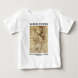 T-shirt Pour Bébé La Puissance Du Cheval Est Une Chose Merveilleuse 