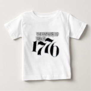 T-shirt Pour Bébé La réponse à 1984 est 1776