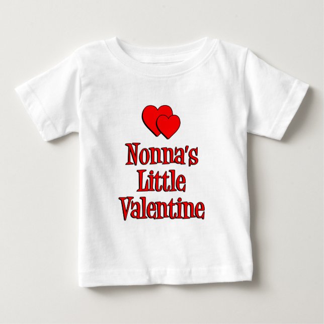 T-shirt Pour Bébé La Saint Valentin de Nonna (Devant)