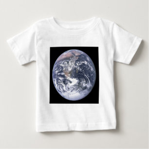 T-shirt Pour Bébé La Terre "Marbre Bleu" semble d'Apollo 17