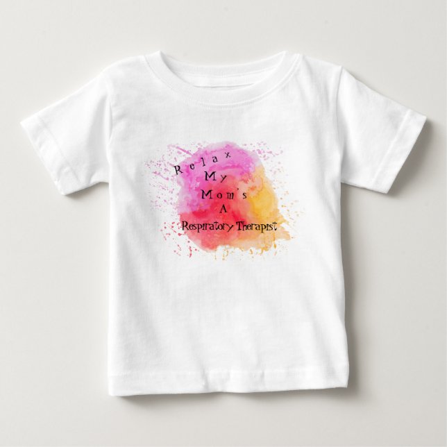 T-shirt Pour Bébé La thérapie respiratoire de ma mère (Devant)