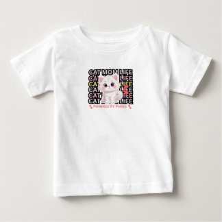 T-shirt Pour Bébé La vie de maman de chat drôle