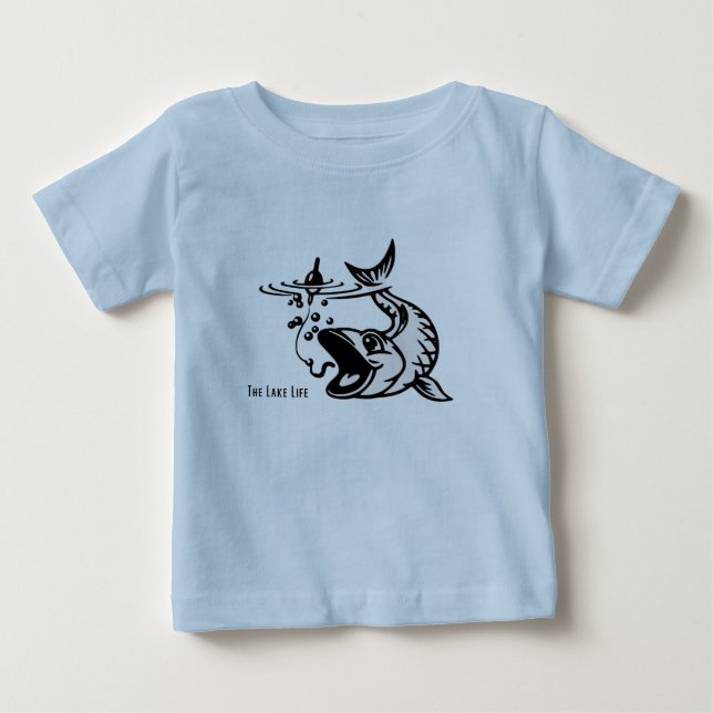 T-shirt Pour Bébé La Vie du lac - Chemise de bébé Fin (Devant)