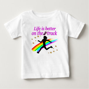 T-SHIRT POUR BÉBÉ LA VIE ROSE EST MEILLEURE SUR LE CIRCUIT DESIGN