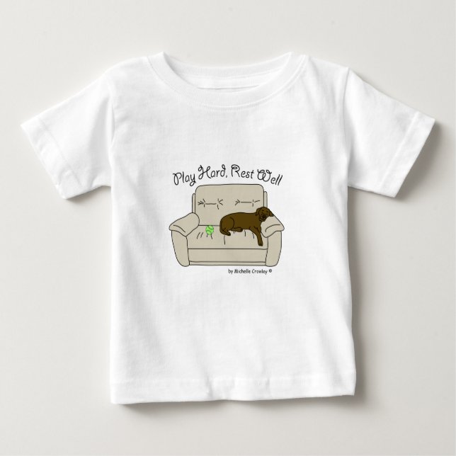 T-shirt Pour Bébé laboratoire de chocolat (Devant)