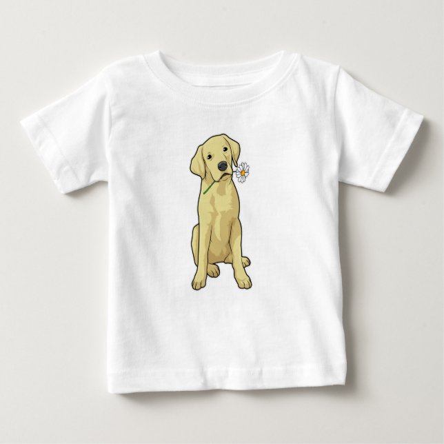 T-shirt Pour Bébé Labrador Daisy (Devant)