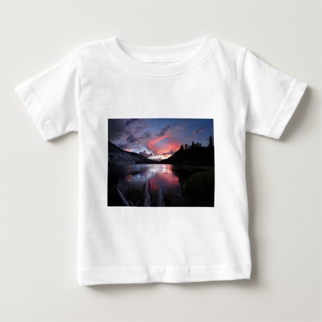 T-shirt Pour Bébé Lac Merced Sunset - Yosemite - Californie (Devant)