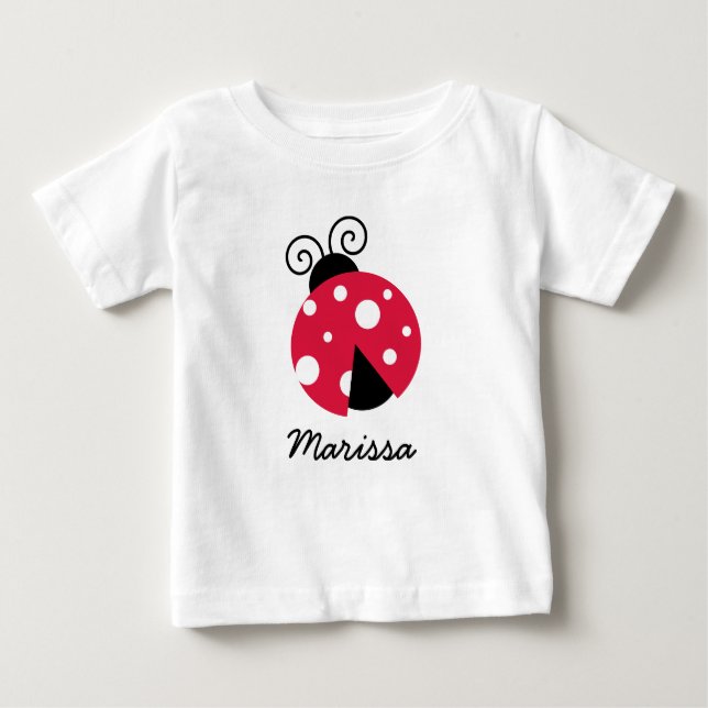 T-shirt Pour Bébé Ladybug Modèles personnalisés (Devant)