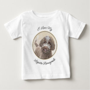 T-shirt Pour Bébé Lagotto Romagnolo Peinture - Cute Original Chien A