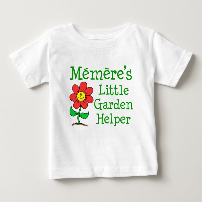 T-shirt Pour Bébé L'aide de Memere's Little Garden (Devant)