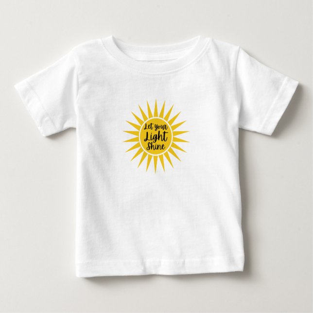 T-shirt Pour Bébé Laissez briller votre lumière (Devant)