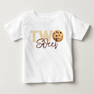 T-shirt Pour Bébé Lait et biscuits Thème 2ème anniversaire Deux sucr