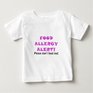 T-shirt Pour Bébé L'alerte d'allergie alimentaire svp ne