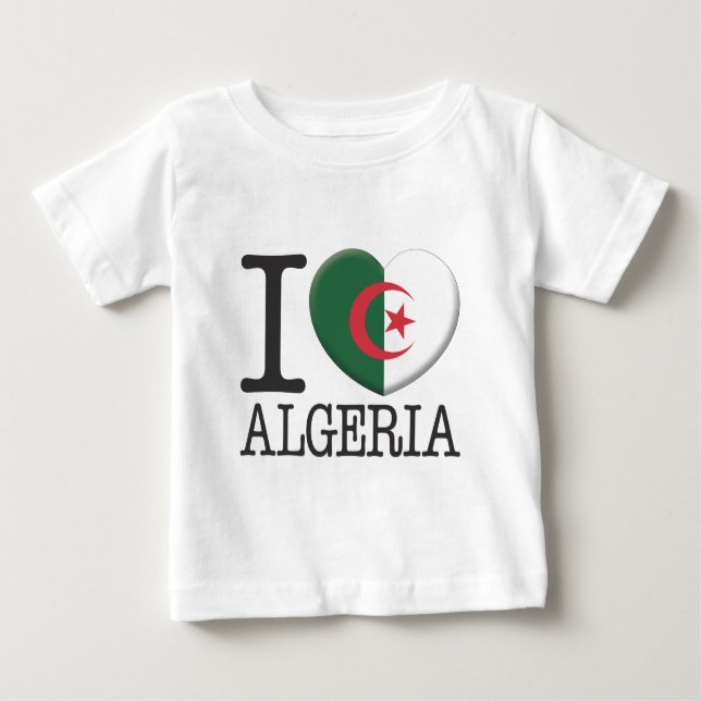 T-shirt Pour Bébé L'Algérie (Devant)