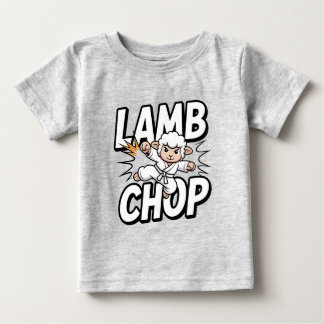 T-shirt Pour Bébé Lamb Chop! Funny Karate Lamb in Gi