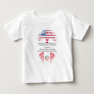 T-shirt Pour Bébé L'Américain développé avec des Péruviens enrac