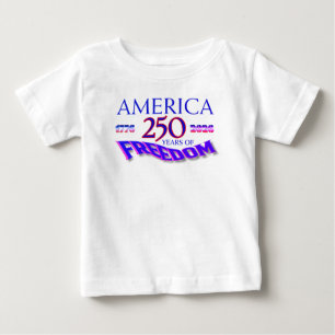 T-shirt Pour Bébé L'Amérique 250 Ans de Liberté