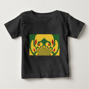 T-shirt Pour Bébé L'amour à Rasta Couleurs : Coeurs de reggae