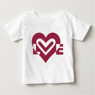 T-shirt Pour Bébé L'amour dans le vin pourpre