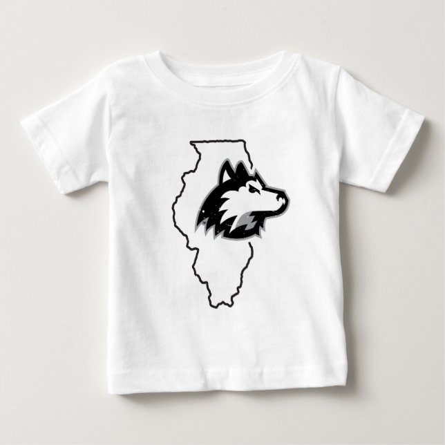 T-shirt Pour Bébé L'Amour de l'État de NIU Huskies (Devant)