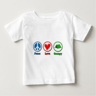 T-shirt Pour Bébé L'amour de paix occupent