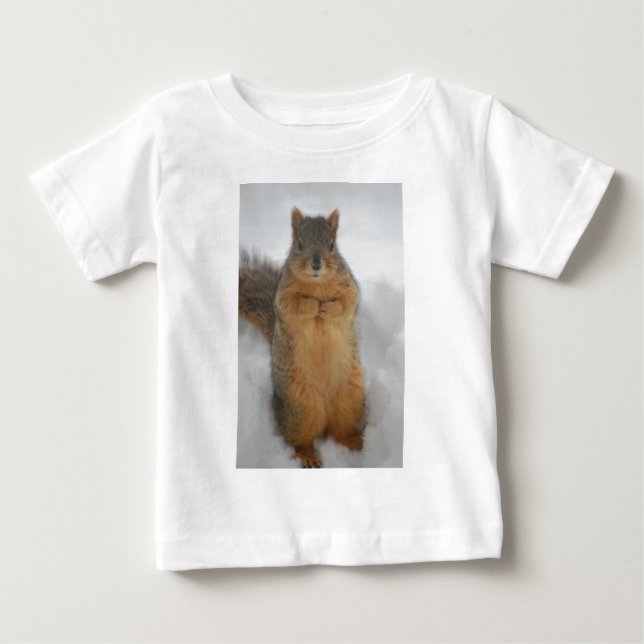 T-shirt Pour Bébé L'amour des écureuils (Devant)